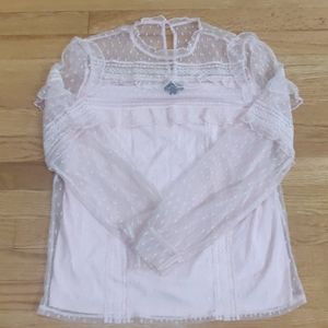 Long Sleeved, Light Pink, Express Blouse